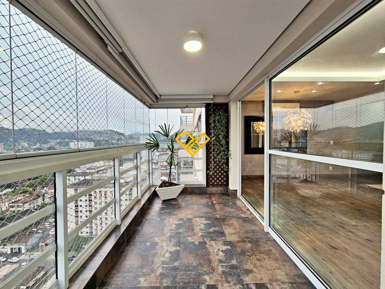 Apartamento para aluguel no Vila Belmiro: Varanda