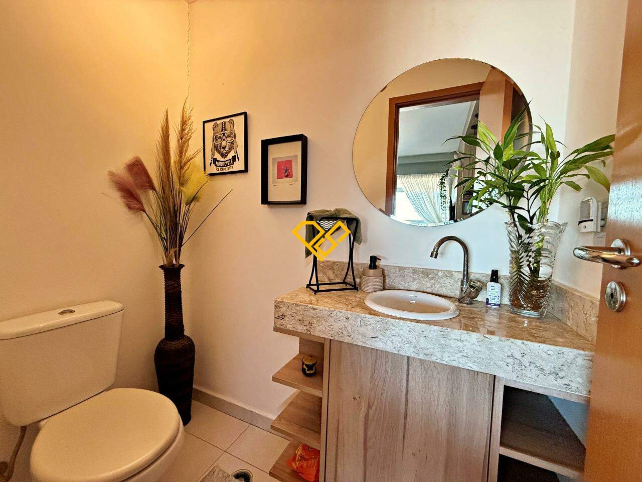 Apartamento para aluguel no Gonzaga: Lavabo