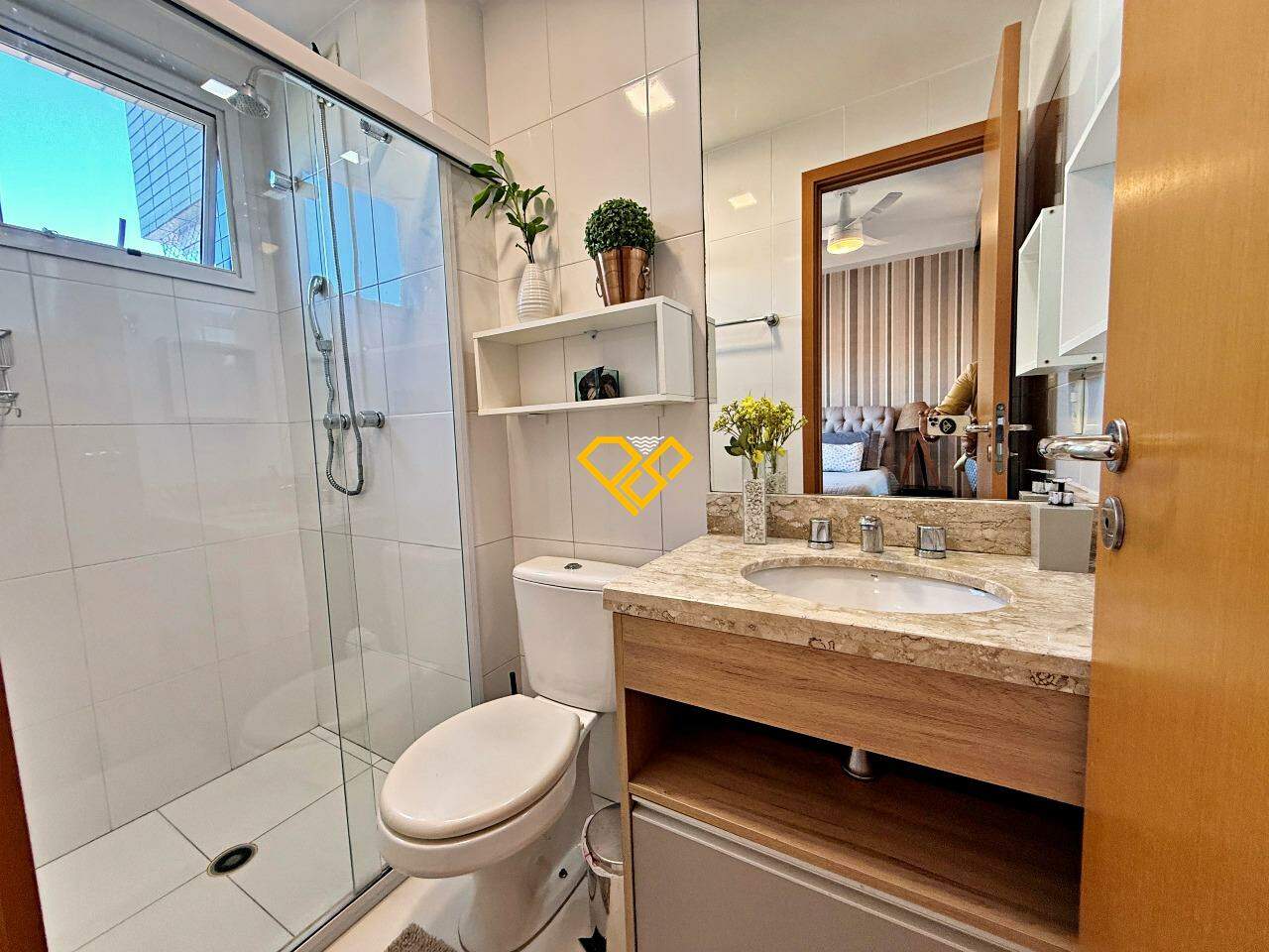 Apartamento para aluguel no Gonzaga: Wc suíte 1