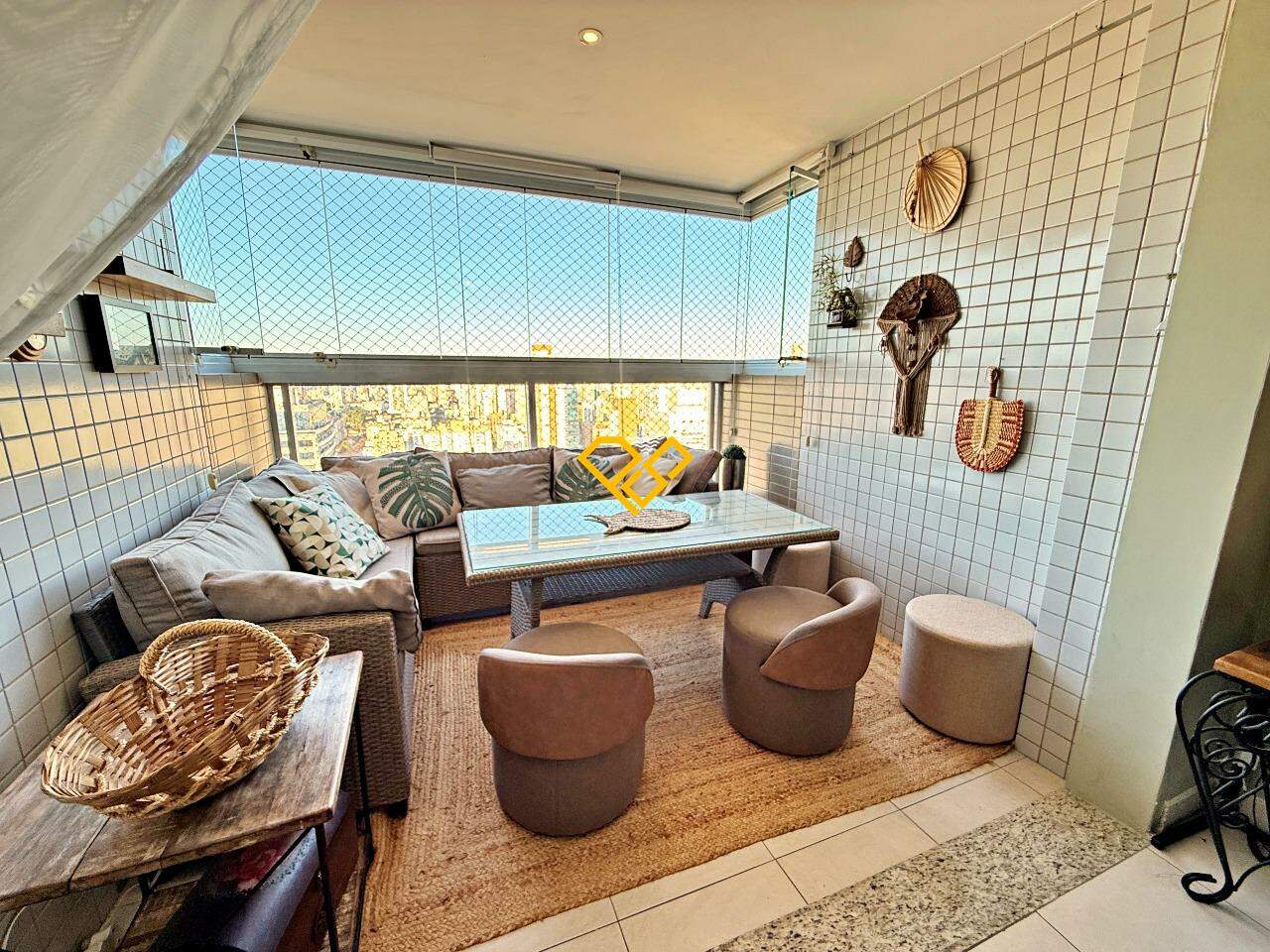 Apartamento para aluguel no Gonzaga: Varanda