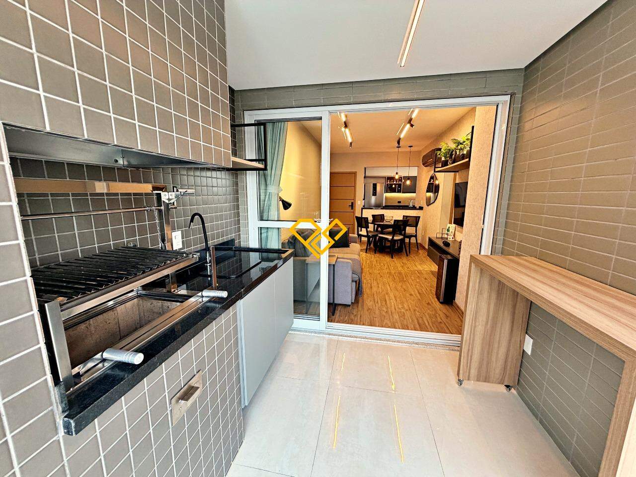 Apartamento para aluguel no Gonzaga: Varanda
