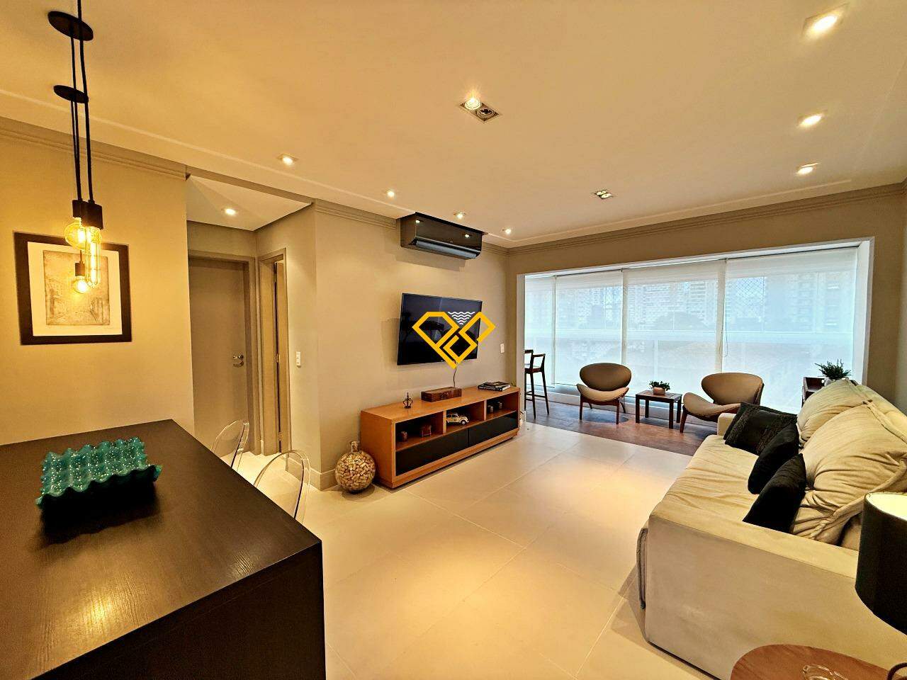 Apartamento à venda no Gonzaga: Sala