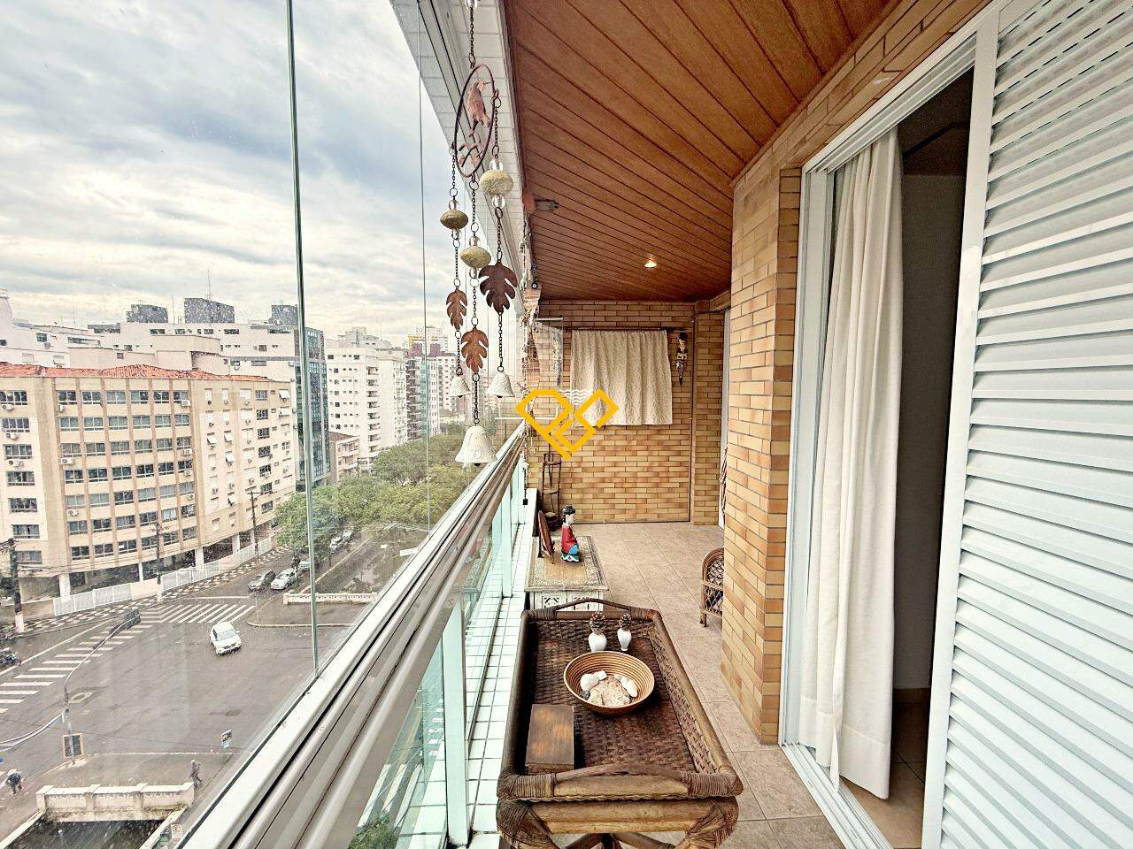 Apartamento à venda no Gonzaga: Varanda