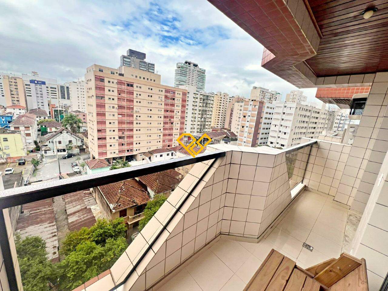 Apartamento à venda no Gonzaga: Varanda