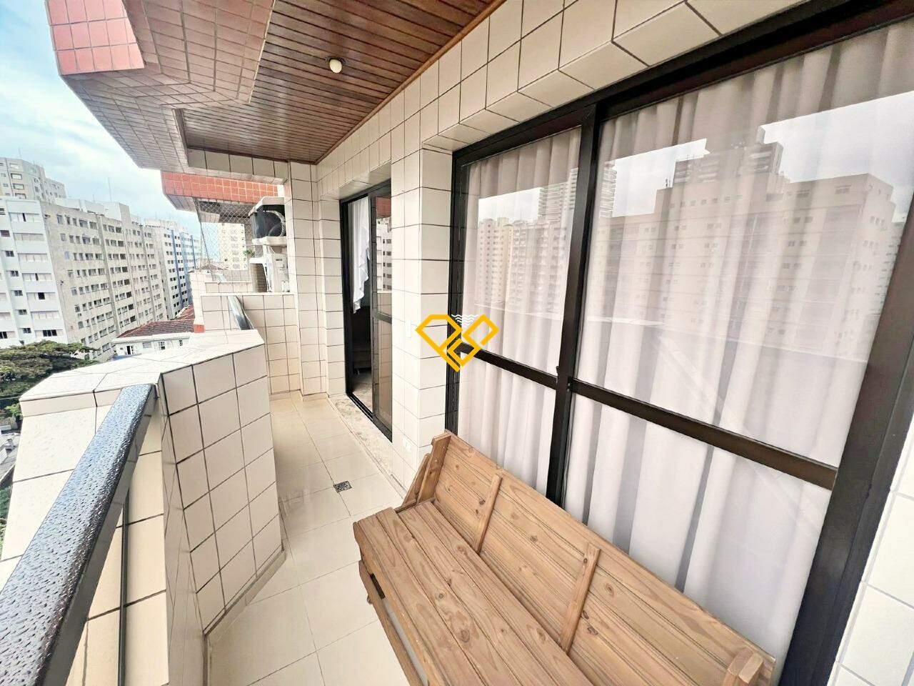 Apartamento à venda no Gonzaga: Varanda