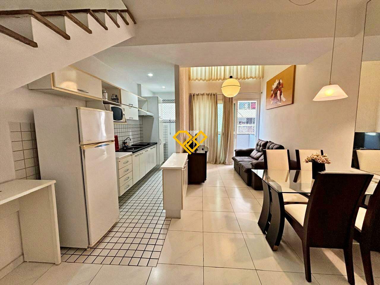 Apartamento Duplex à venda no Gonzaga: Sala e cozinha