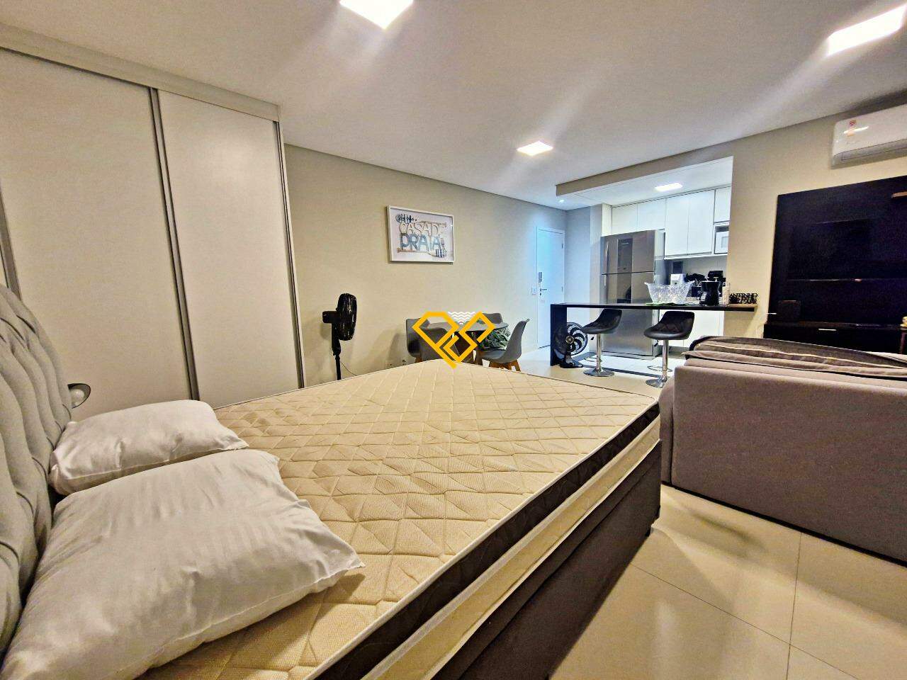 Apartamento para aluguel no Vila Mathias: Dormitório