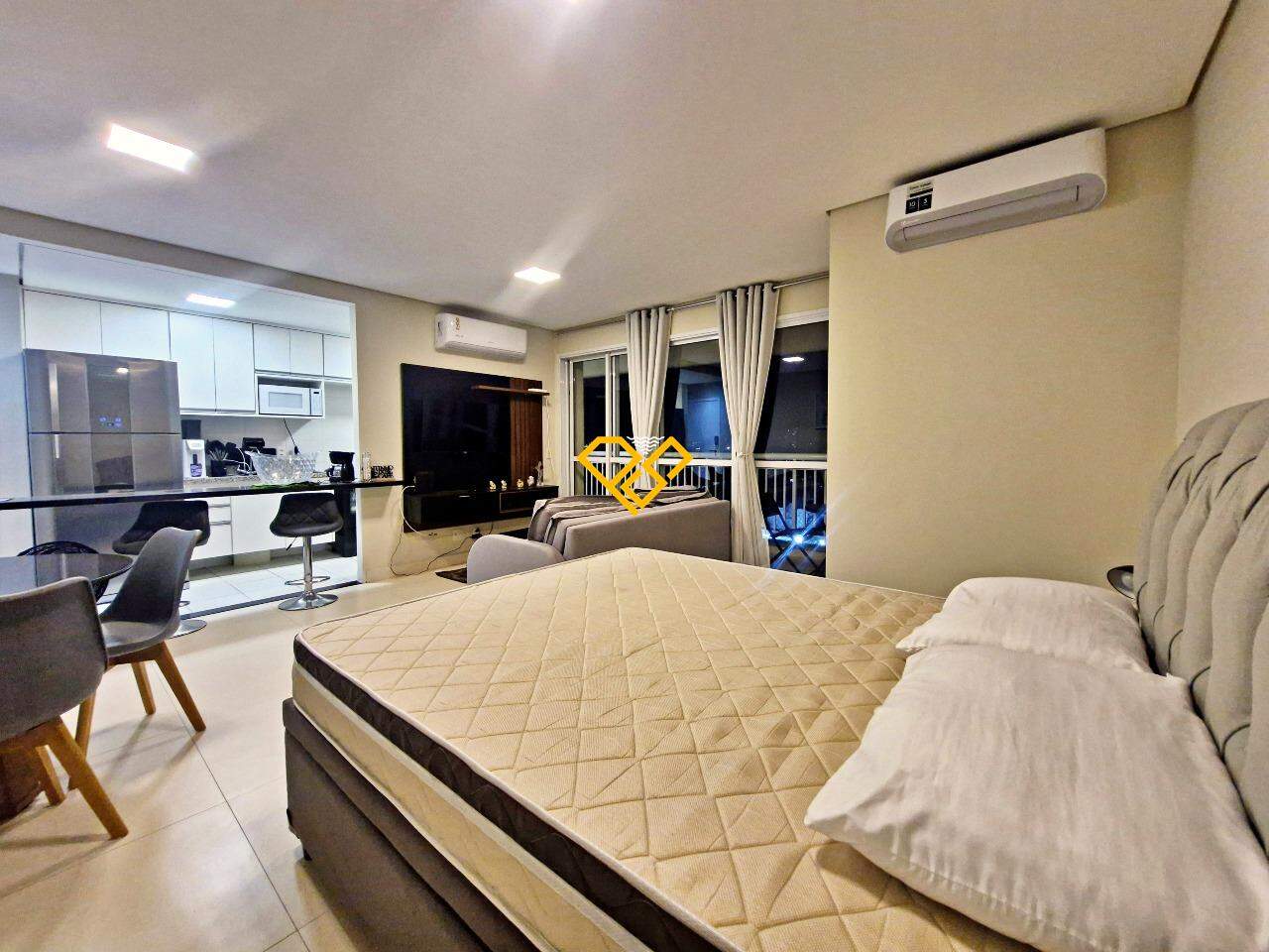 Apartamento para aluguel no Vila Mathias: Dormitório