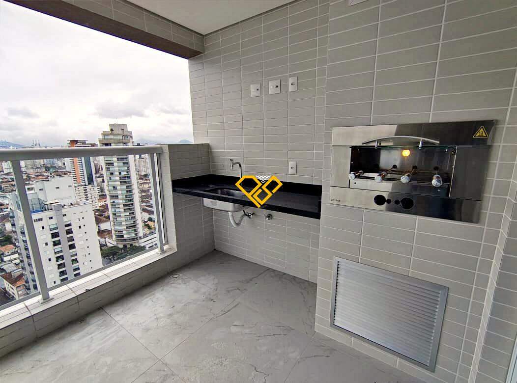 Apartamento à venda no Gonzaga: Varanda