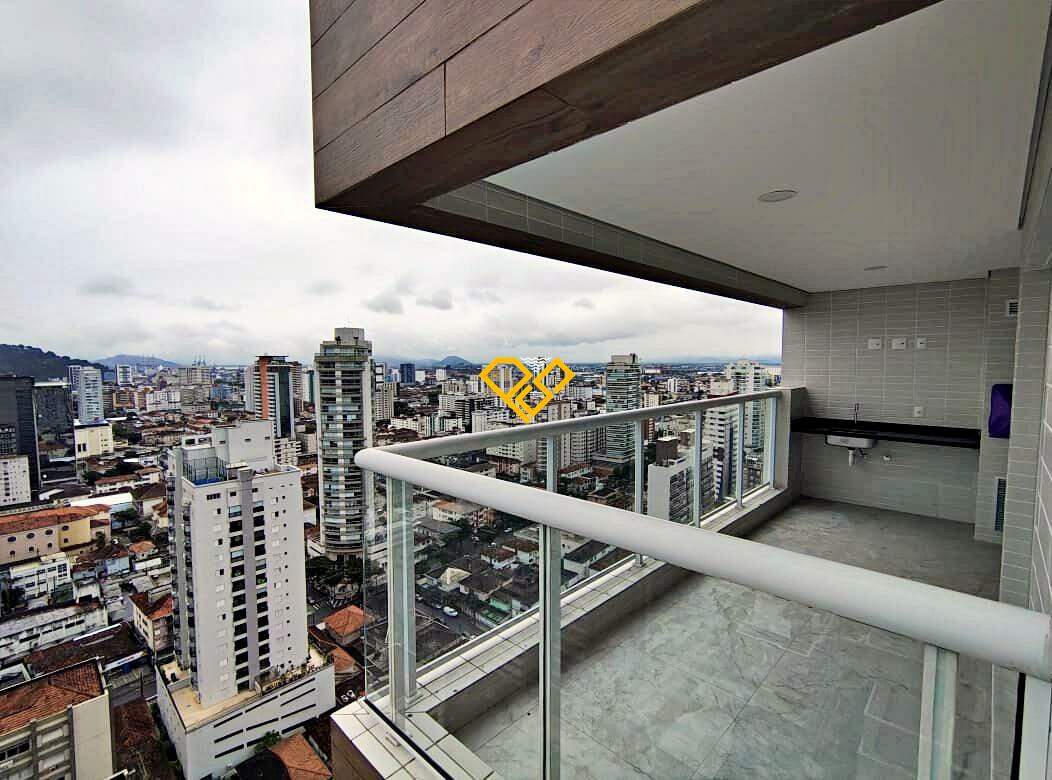 Apartamento à venda no Gonzaga: Varanda