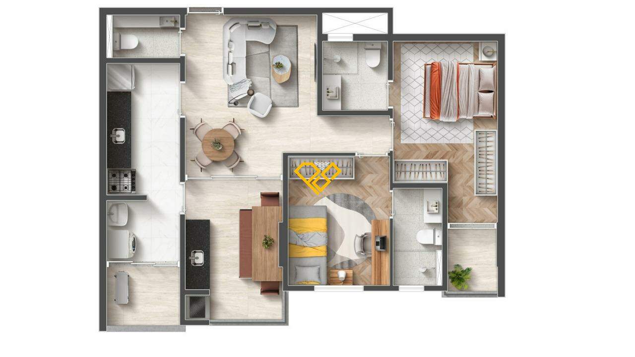Apartamento à venda no Campo Grande: 