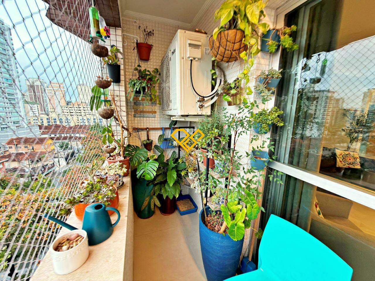 Apartamento à venda no Gonzaga: Varanda