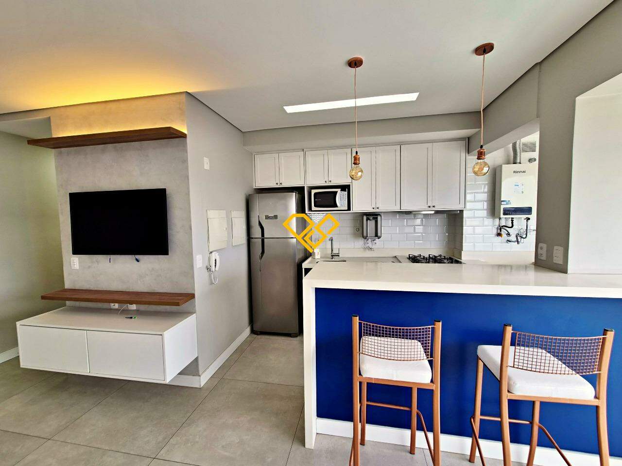 Apartamento para aluguel no Boqueirão: Sala e cozinha