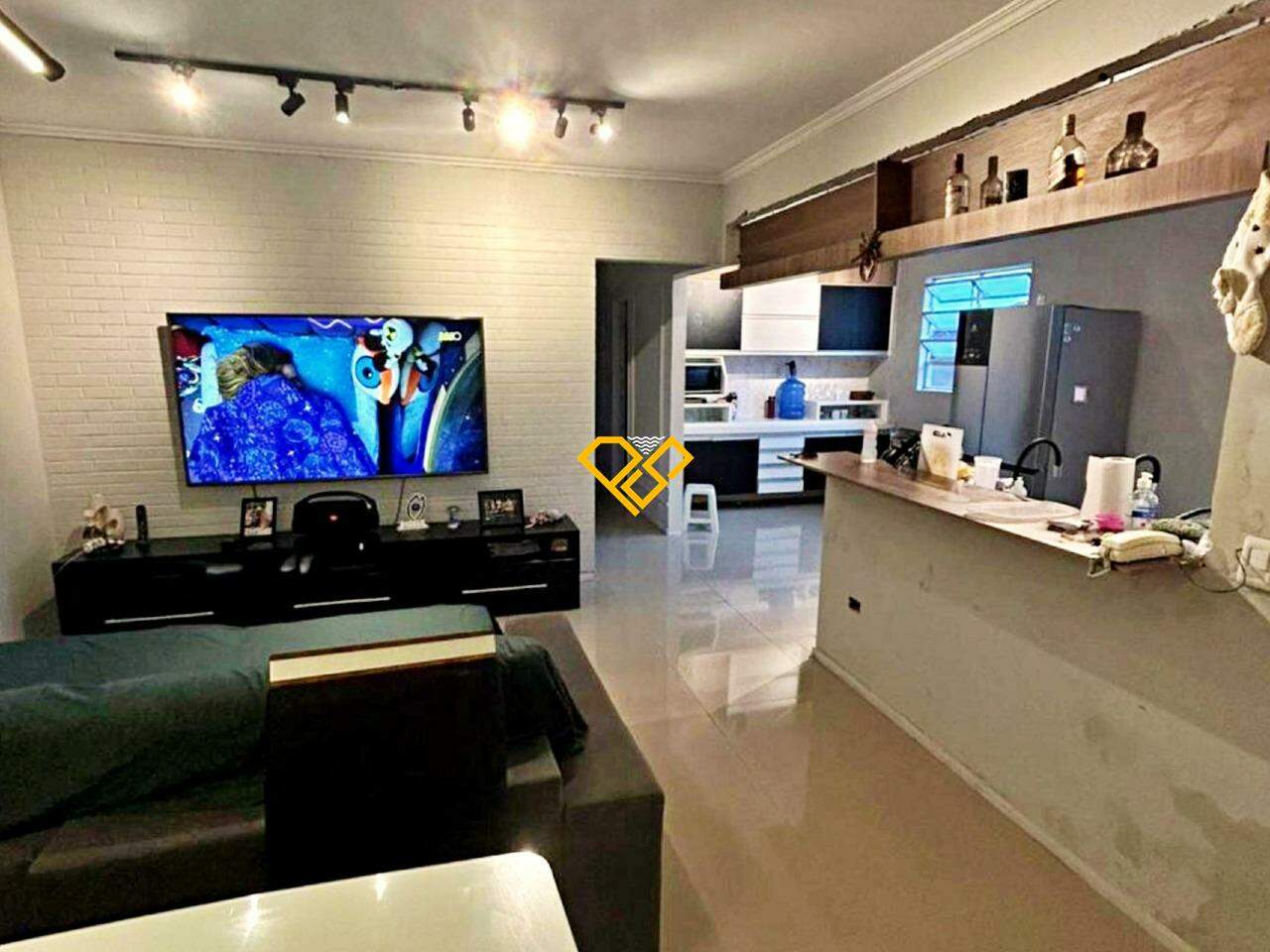 Apartamento à venda no Campo Grande: Sala e cozinha