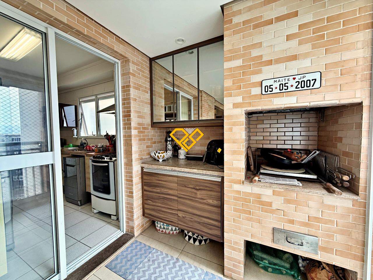 Apartamento à venda no Gonzaga: Varanda