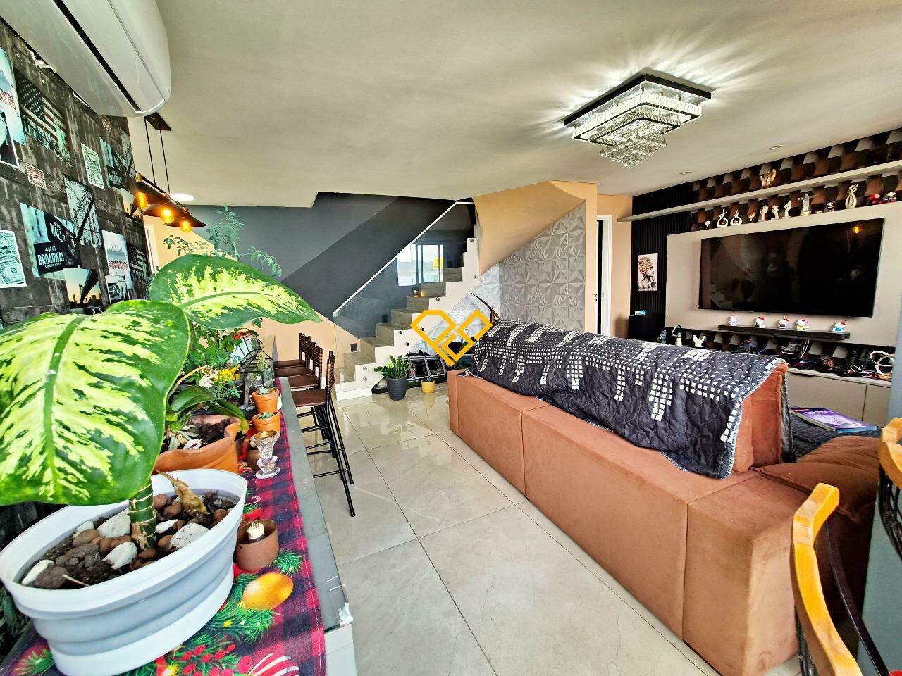 Apartamento Duplex à venda no José Menino: Sala