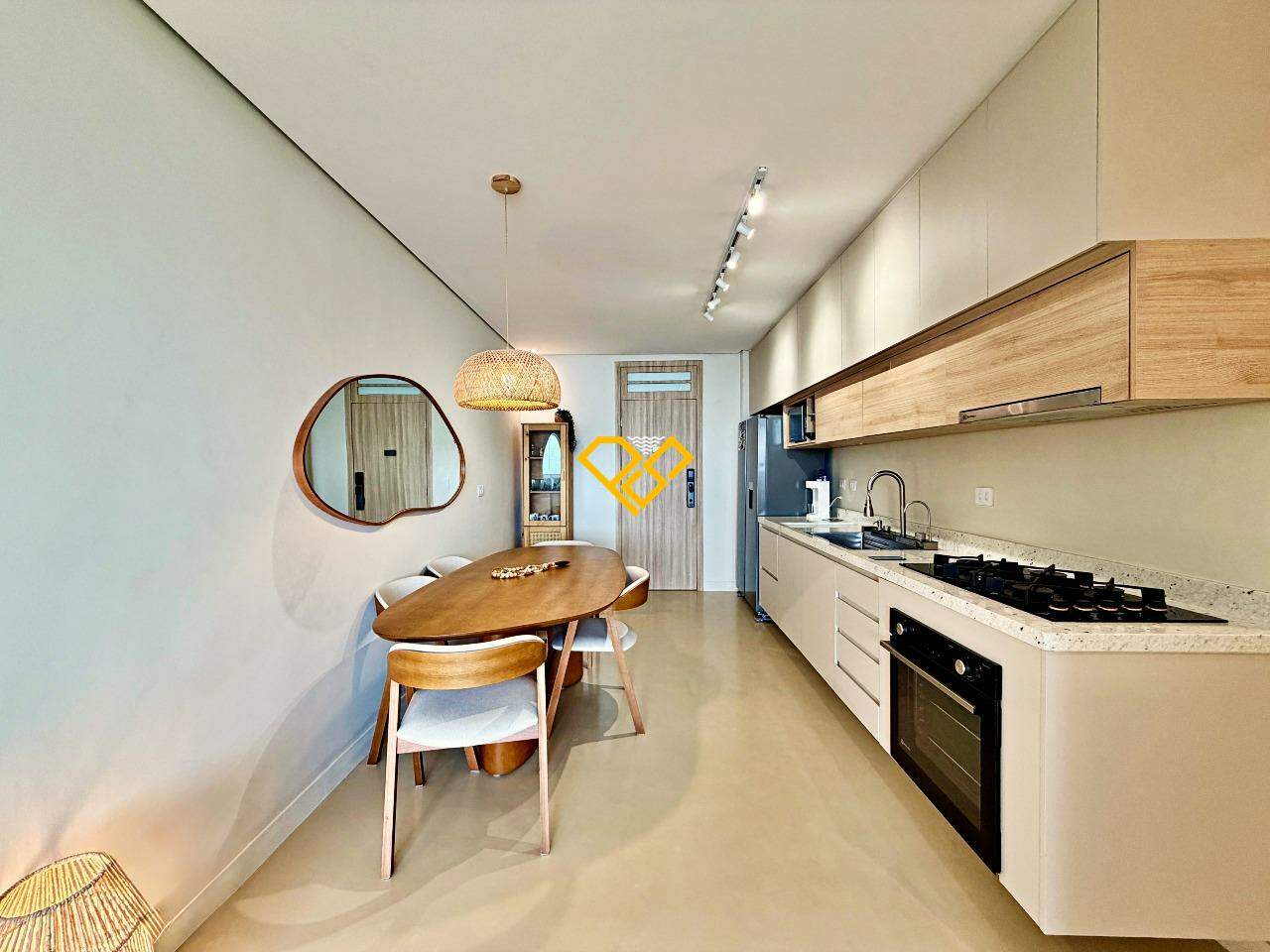 Apartamento à venda no Aparecida: Sala e cozinha