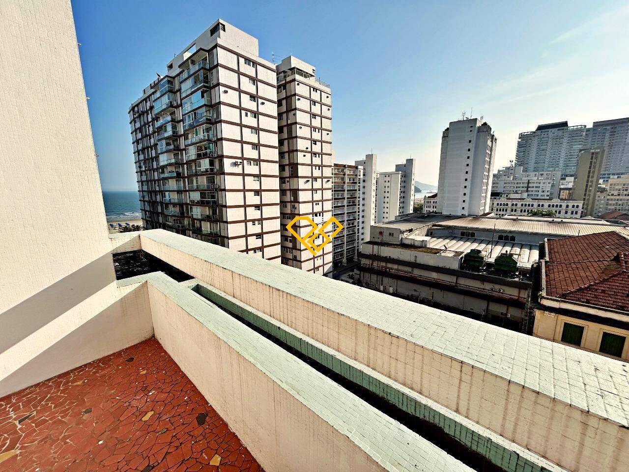Apartamento para aluguel no Gonzaga: Varanda