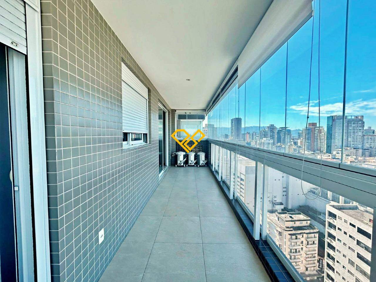 Apartamento à venda no Gonzaga: Varanda