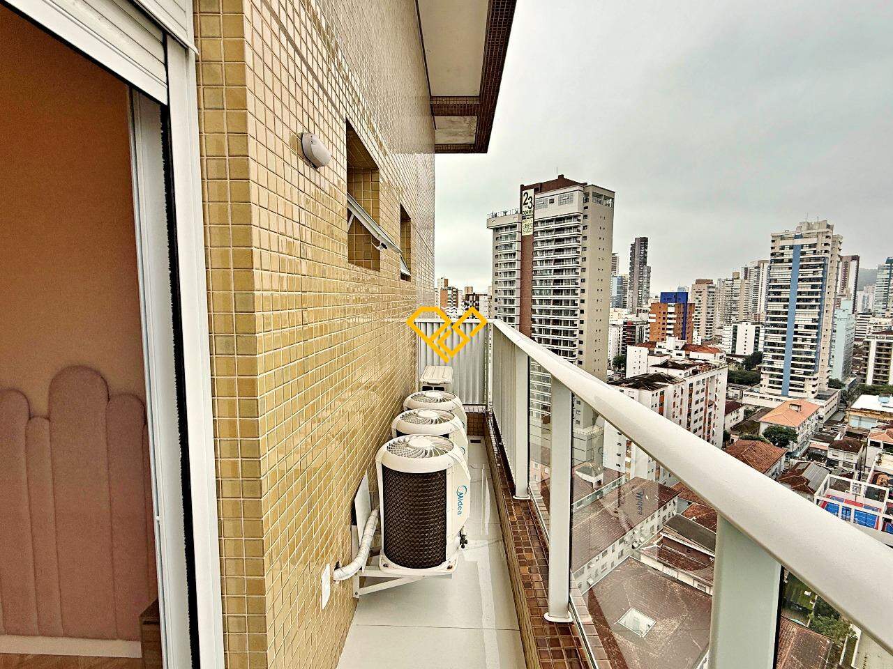 Apartamento para aluguel no Gonzaga: Varanda