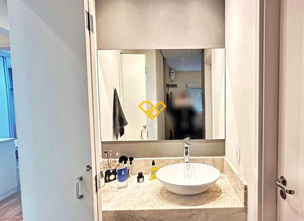Apartamento para aluguel no Macuco: Wc suíte