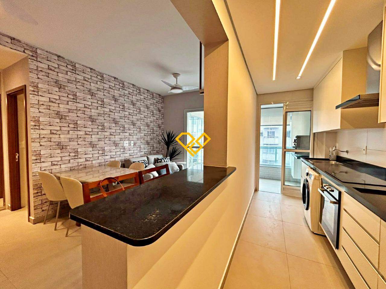 Apartamento para aluguel no Boqueirão: Sala e cozinha