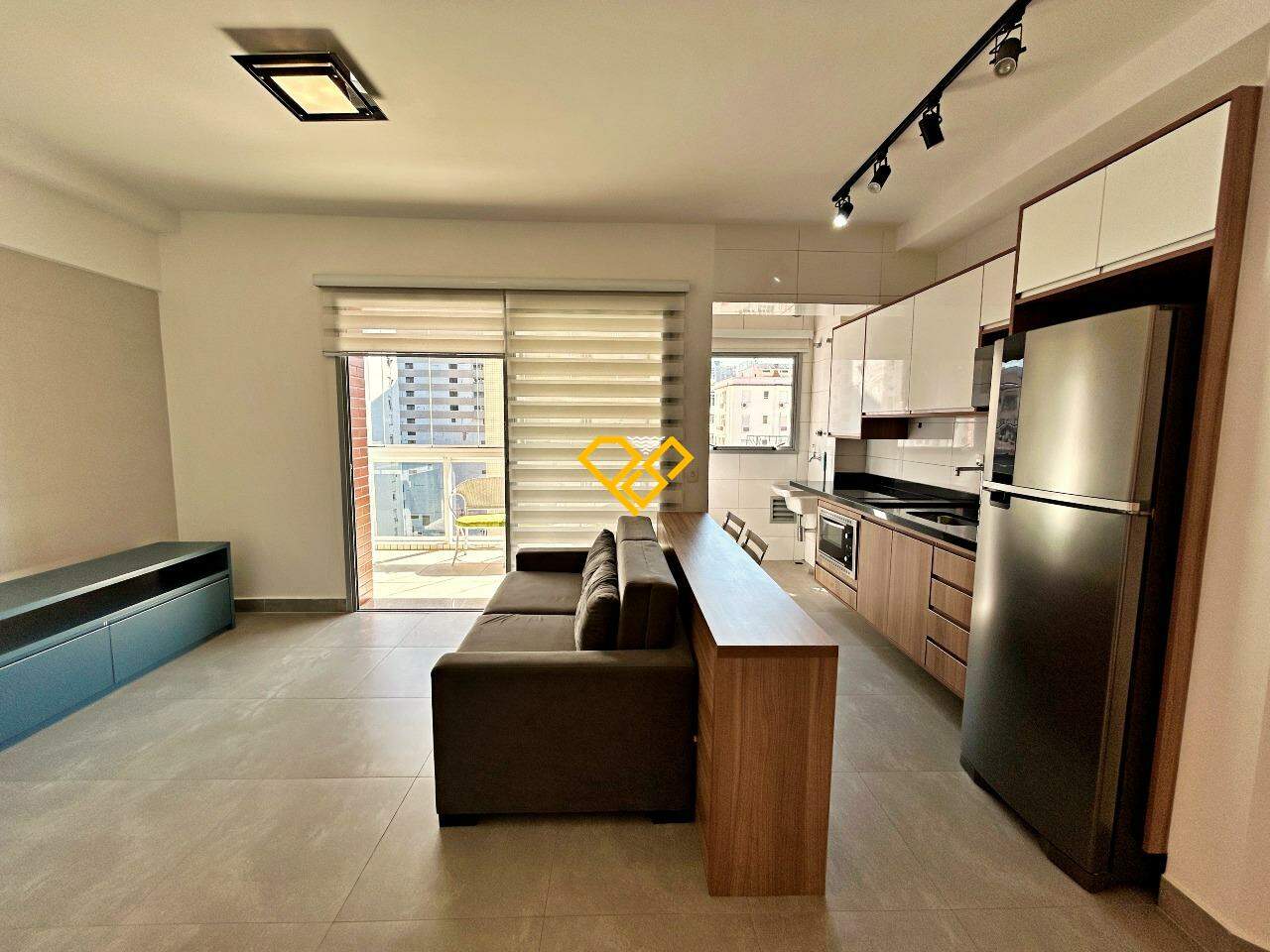 Apartamento à venda no Boqueirão: Sala e cozinha