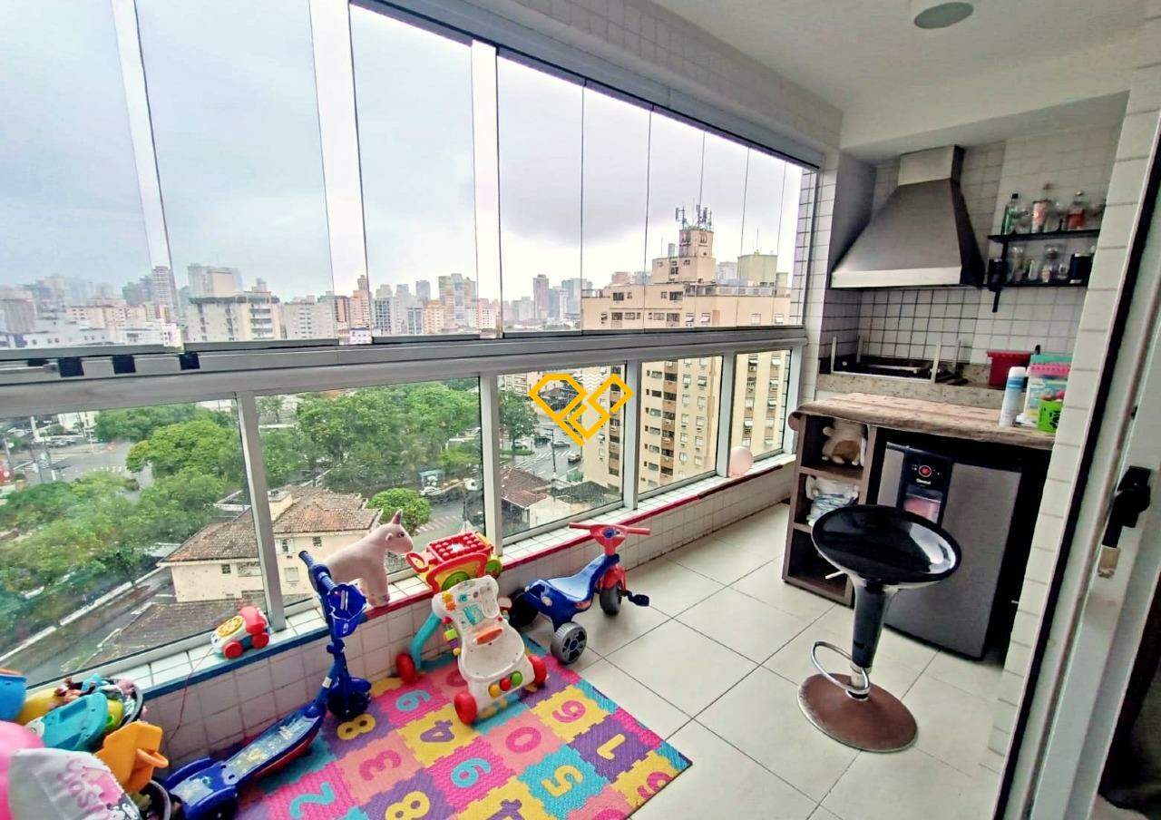 Apartamento para aluguel no Macuco: Varanda