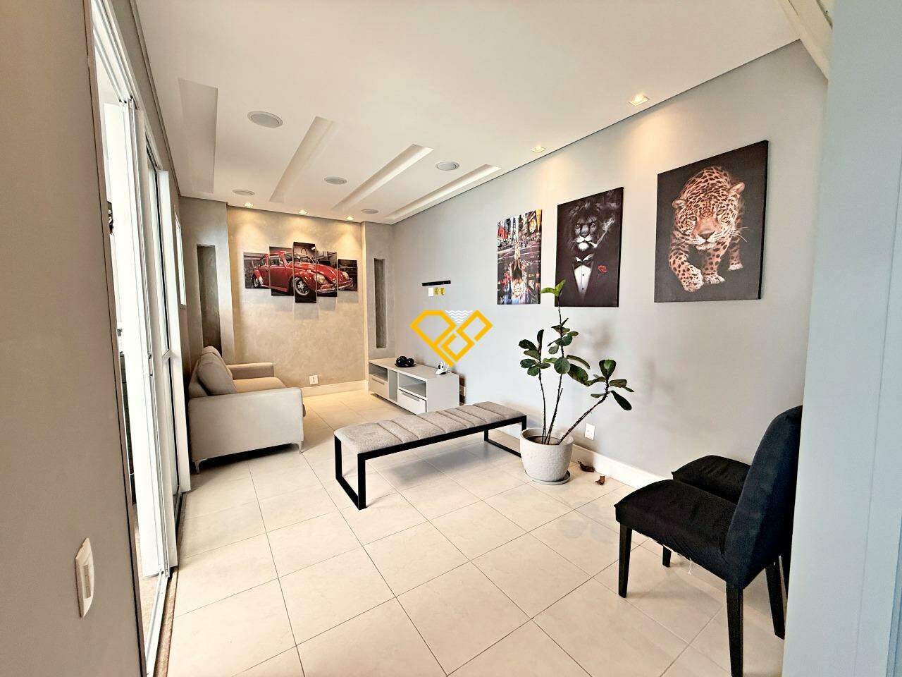 Cobertura à venda no José Menino: Sala