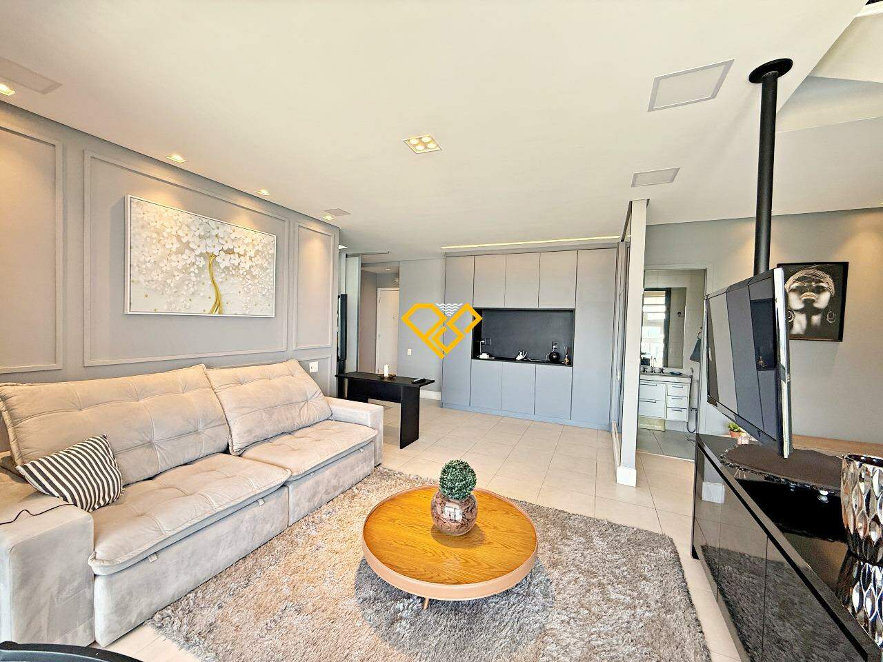 Cobertura à venda no José Menino: Sala