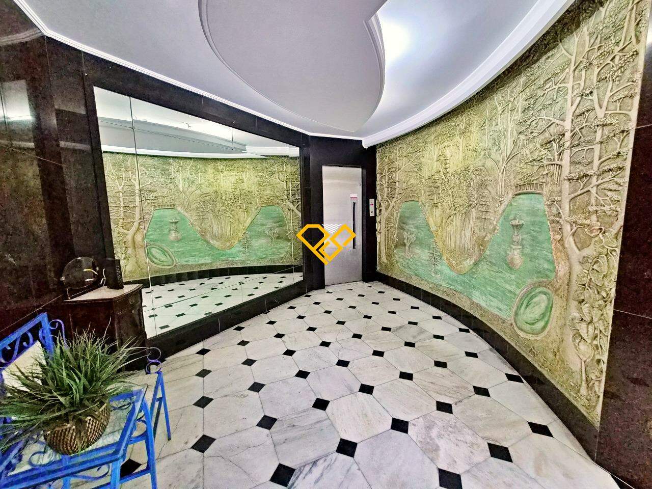 Apartamento para aluguel no José Menino: Hall social do condomínio