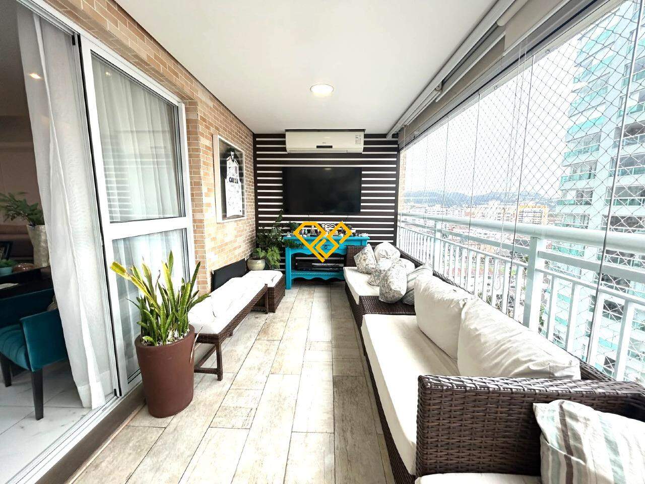 Apartamento à venda no Gonzaga: Varanda