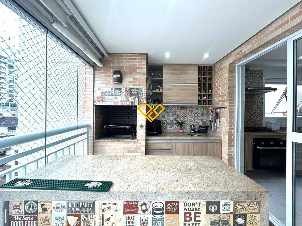 Apartamento à venda no Gonzaga: Varanda