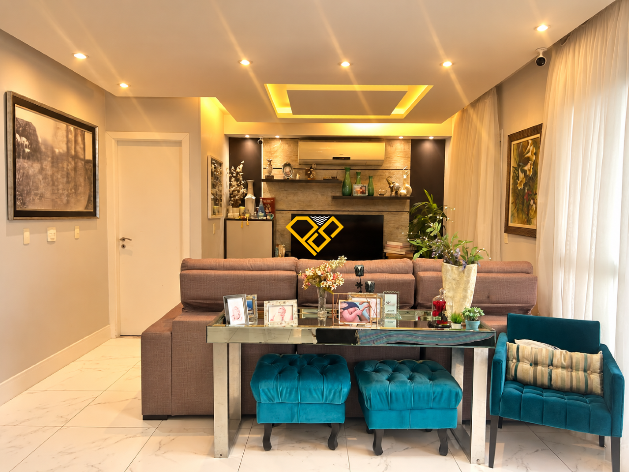 Apartamento à venda no Gonzaga: Sala