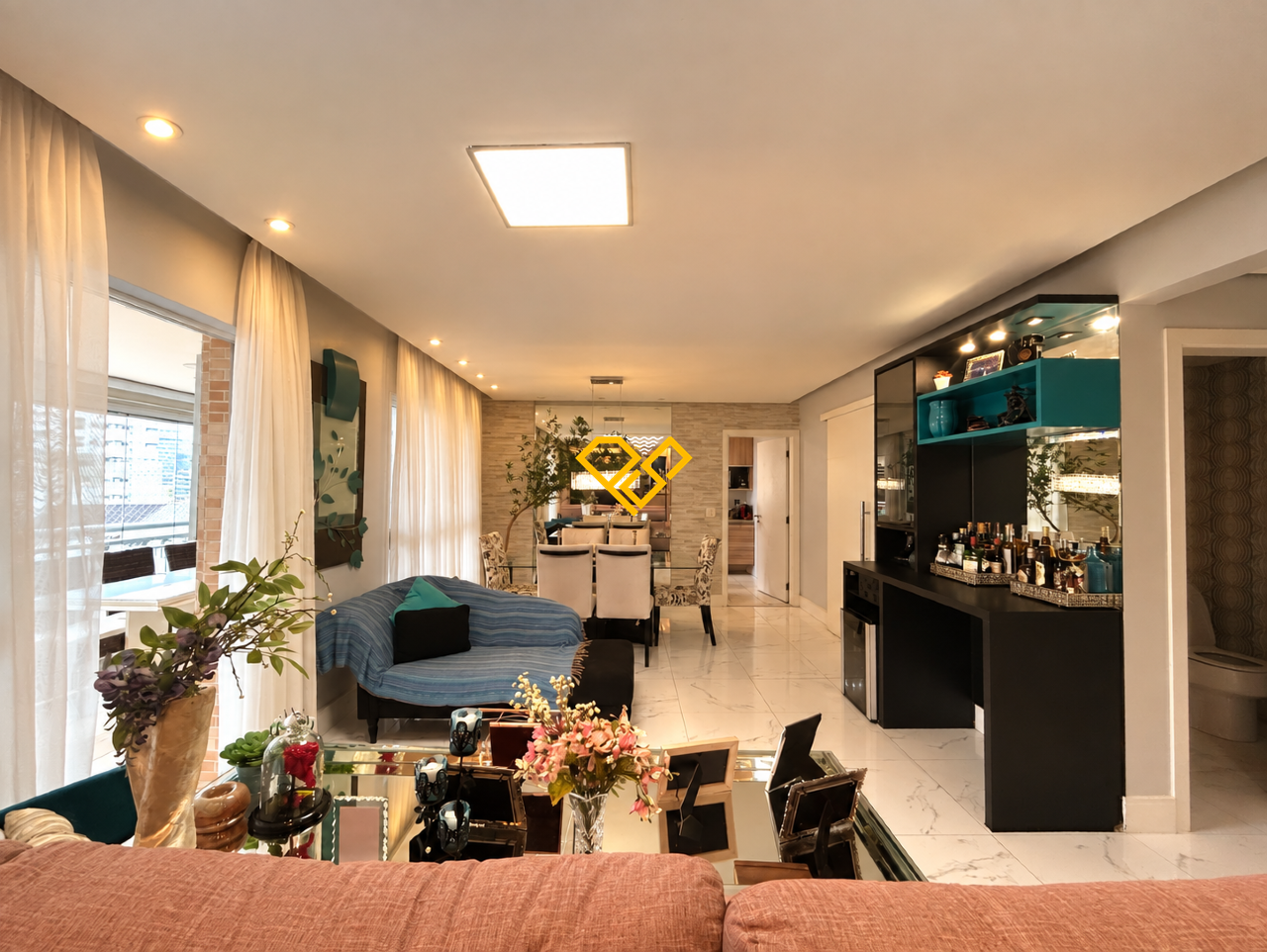 Apartamento à venda no Gonzaga: Sala