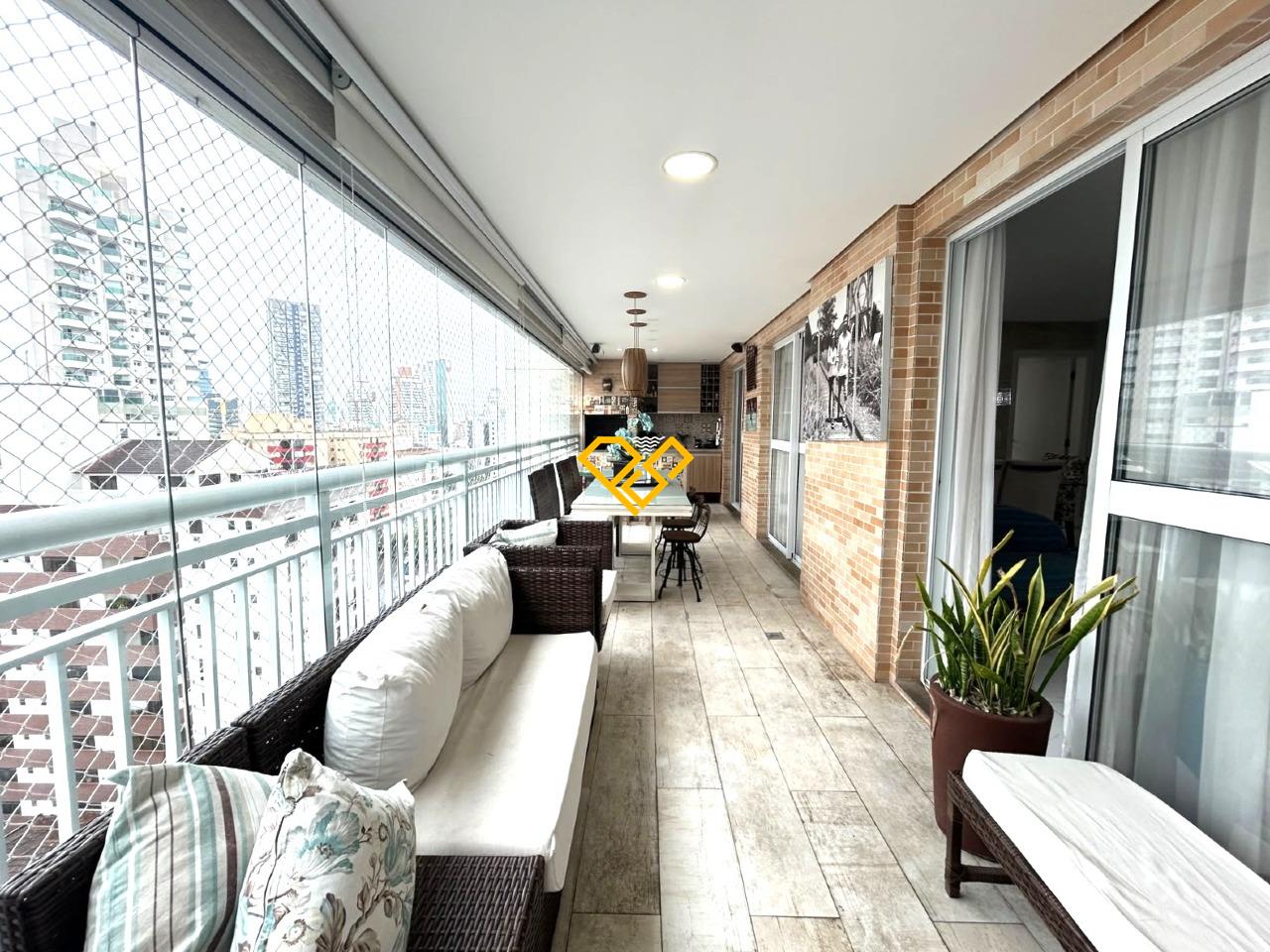 Apartamento à venda no Gonzaga: Varanda