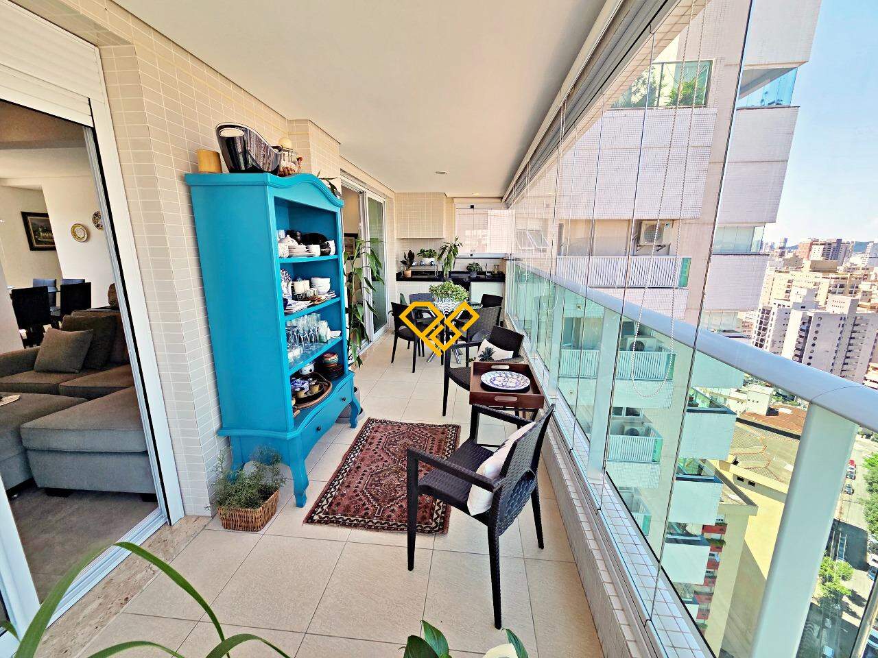 Apartamento à venda no Gonzaga: Varanda