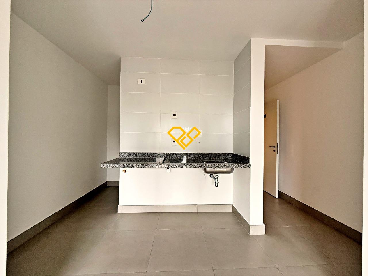 Apartamento à venda no Aparecida: Sala integrada a cozinha