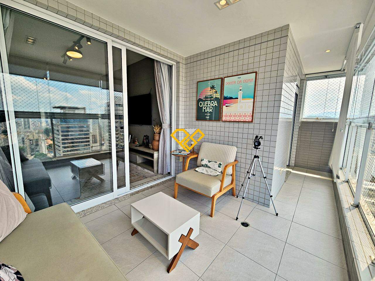 Apartamento à venda no Gonzaga: Varanda