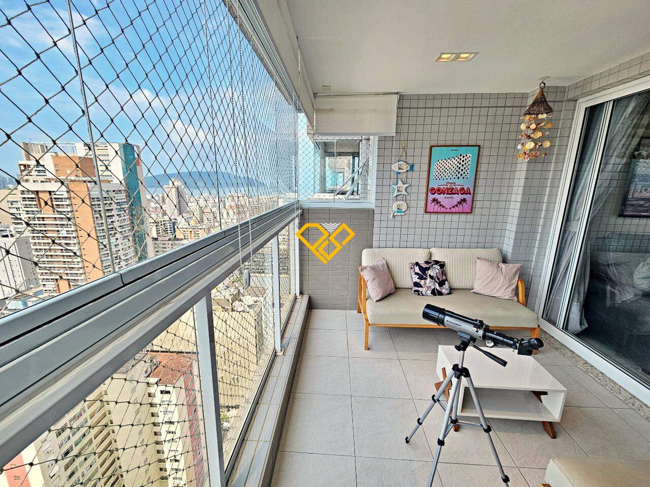 Apartamento à venda no Gonzaga: Varanda