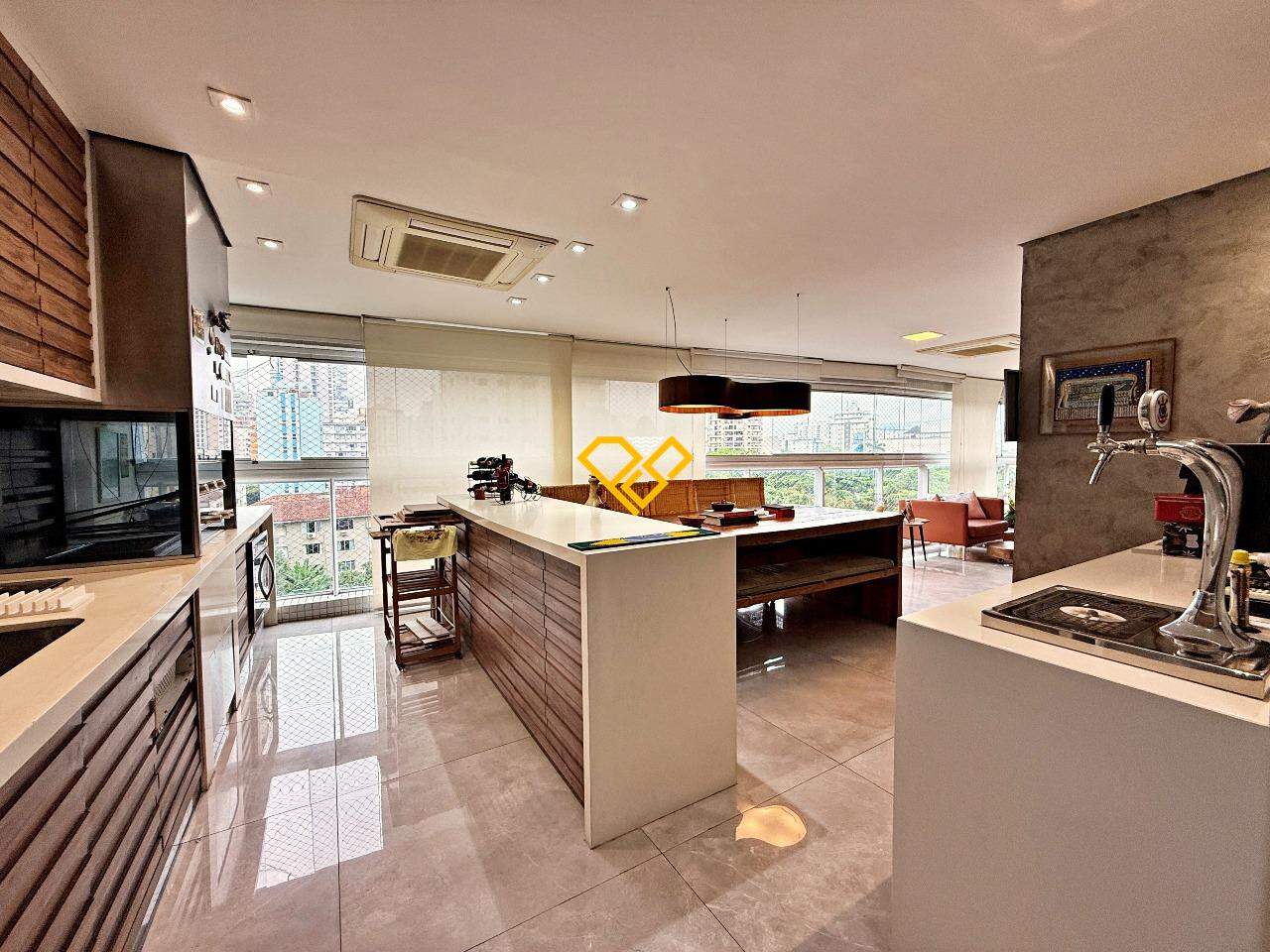 Garden à venda no Aparecida: Varanda gourmet