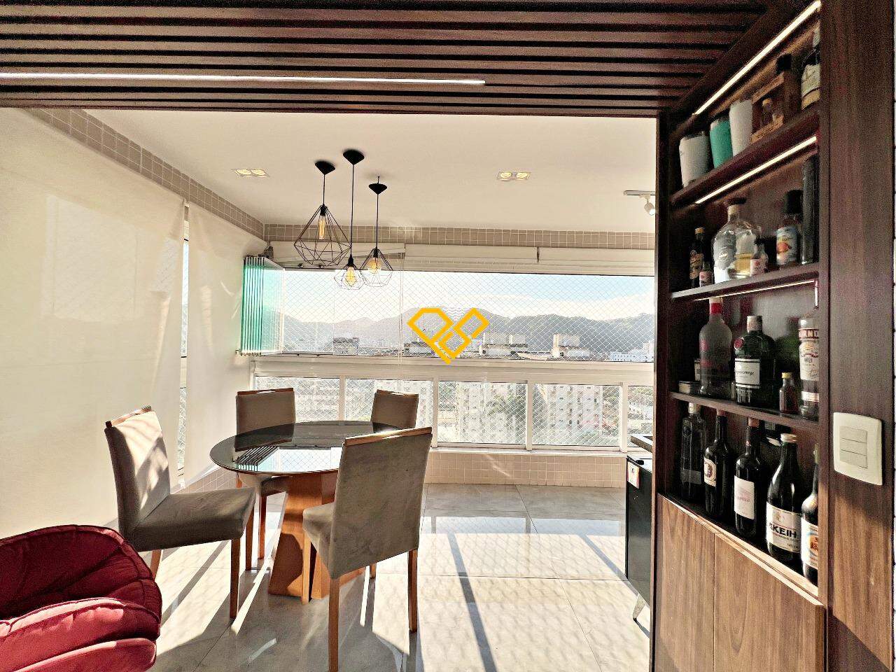 Apartamento à venda no Vila Belmiro: Varanda com churrasqueira