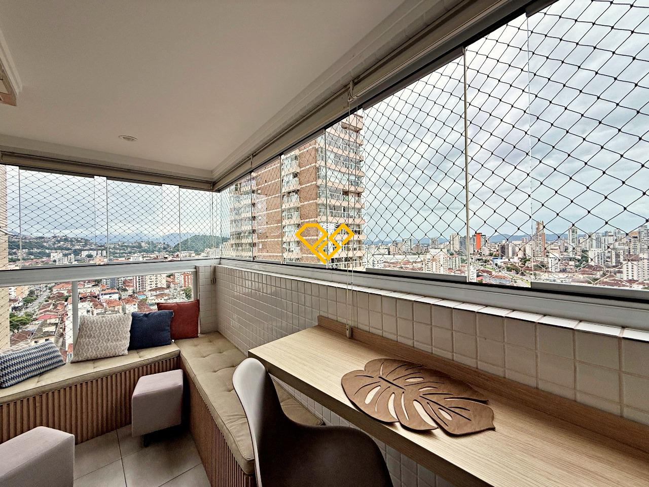 Apartamento à venda no Campo Grande: Varanda