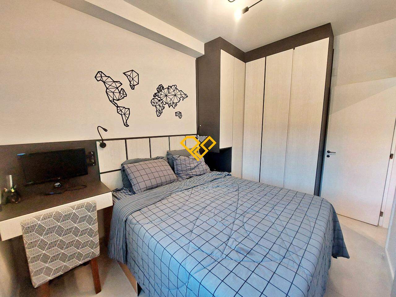 Apartamento à venda no José Menino: Dormitório