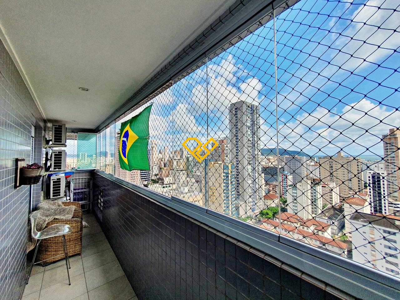 Apartamento à venda no Gonzaga: Varanda