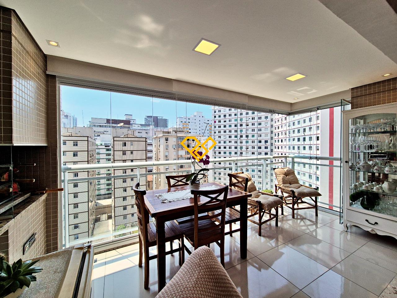 Apartamento à venda no José Menino: Varanda