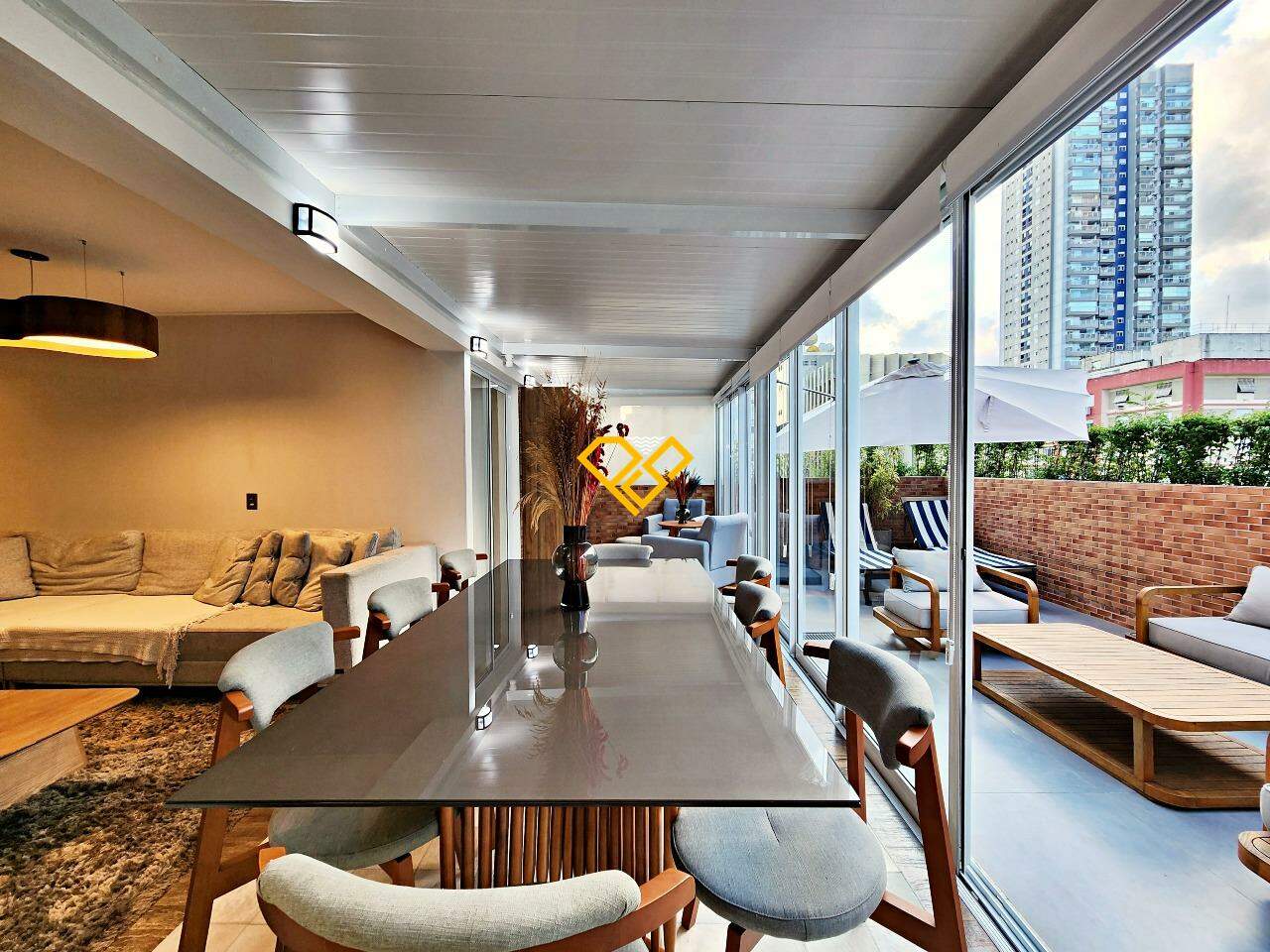 Garden à venda no Gonzaga: Varanda com churrasqueira