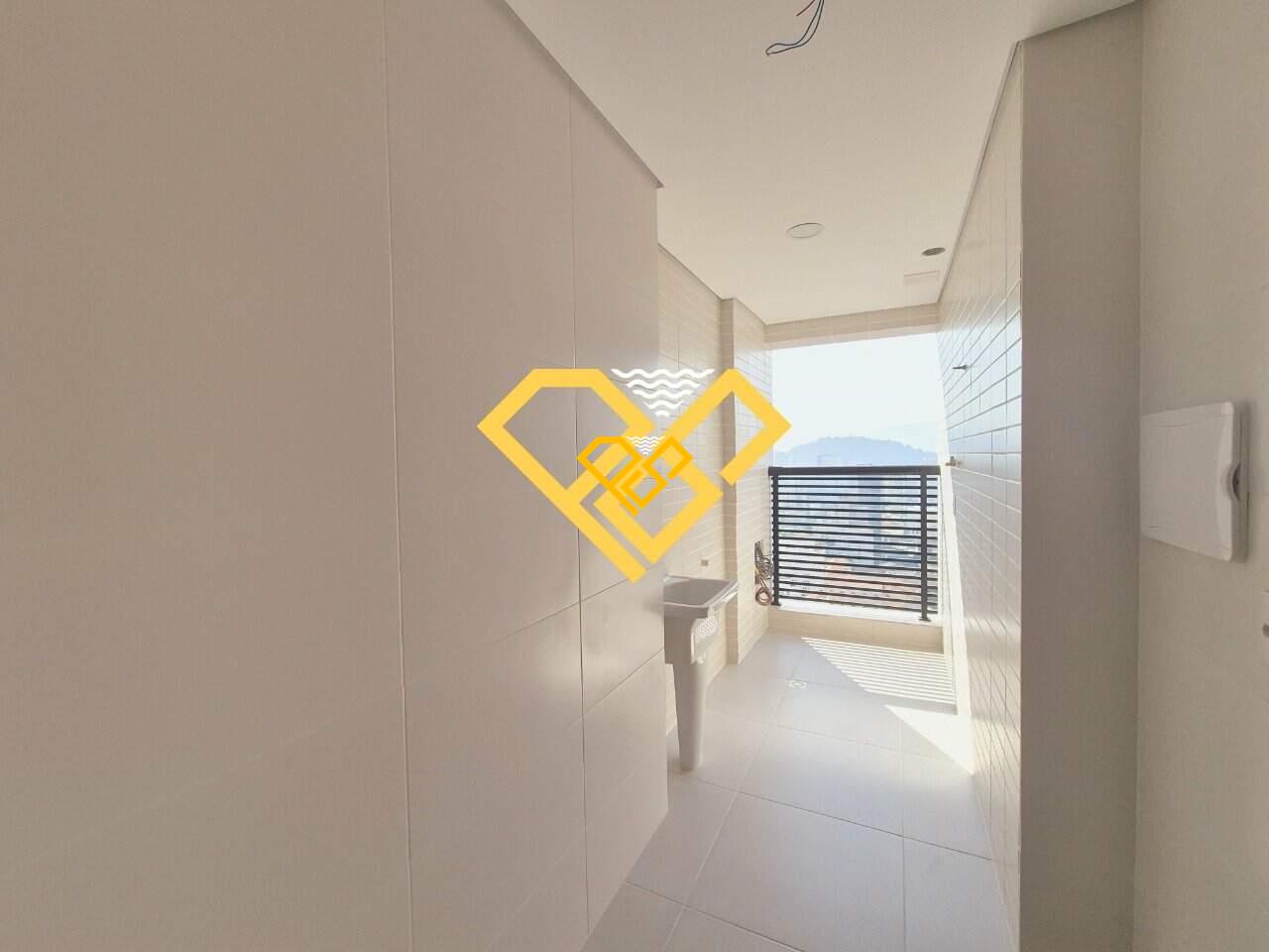 Apartamento à venda no Gonzaga: Área de serviço e varanda técnica