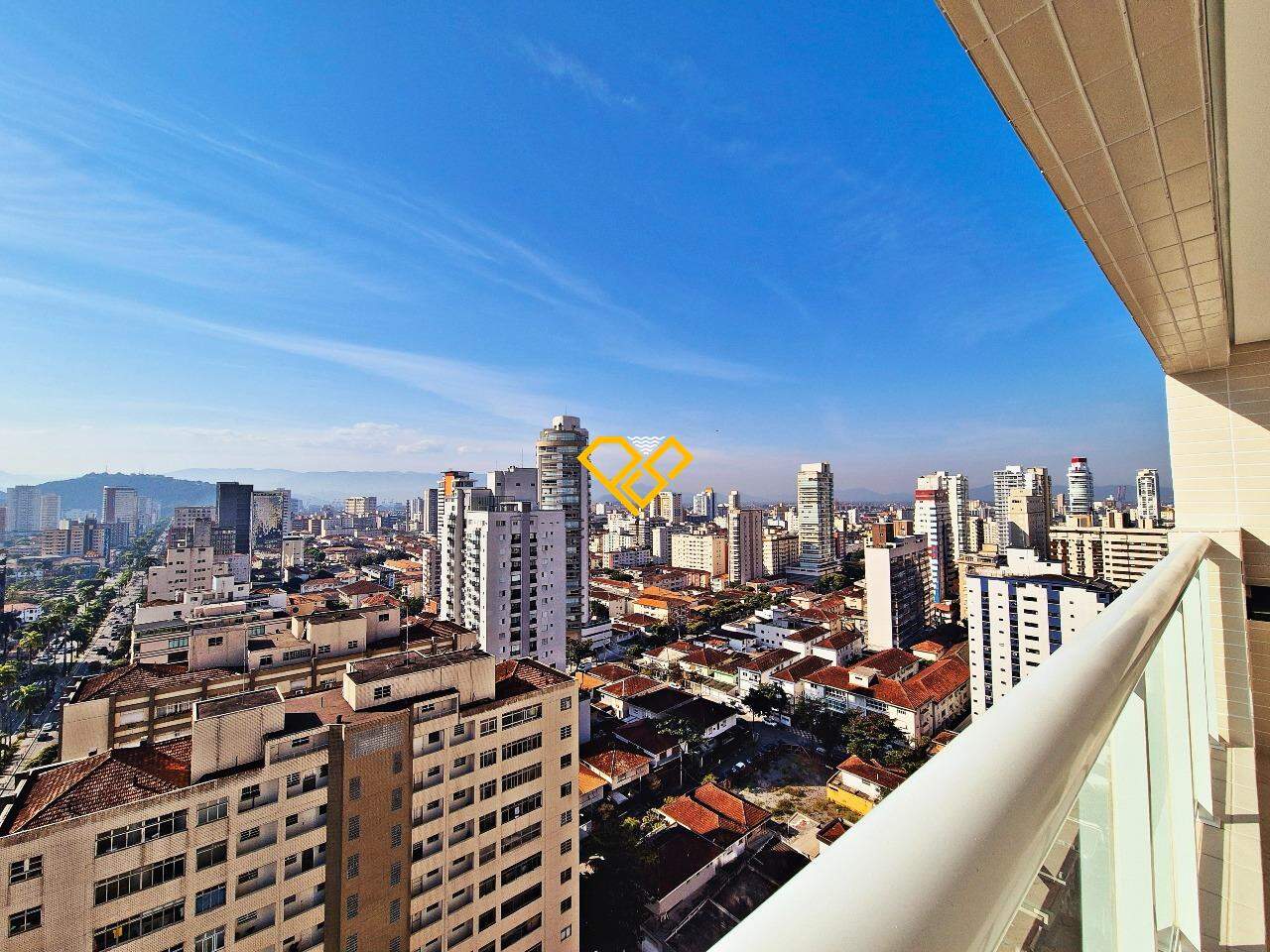 Apartamento à venda no Gonzaga: vista varanda social