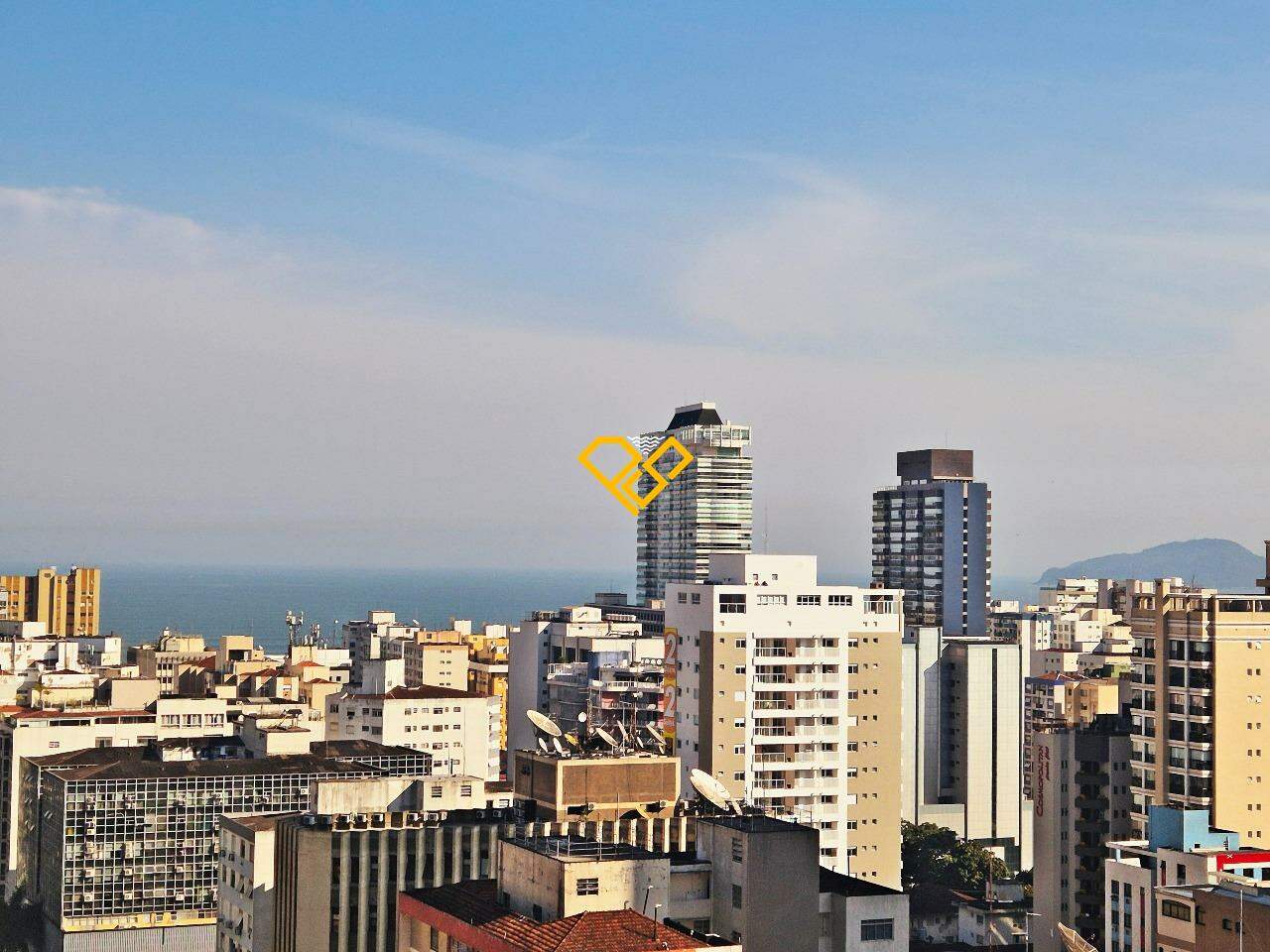 Apartamento à venda no Gonzaga: vista mar varanda master